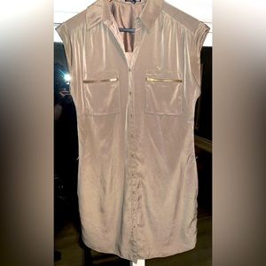 Express Silky Button Down Dress - VGUC